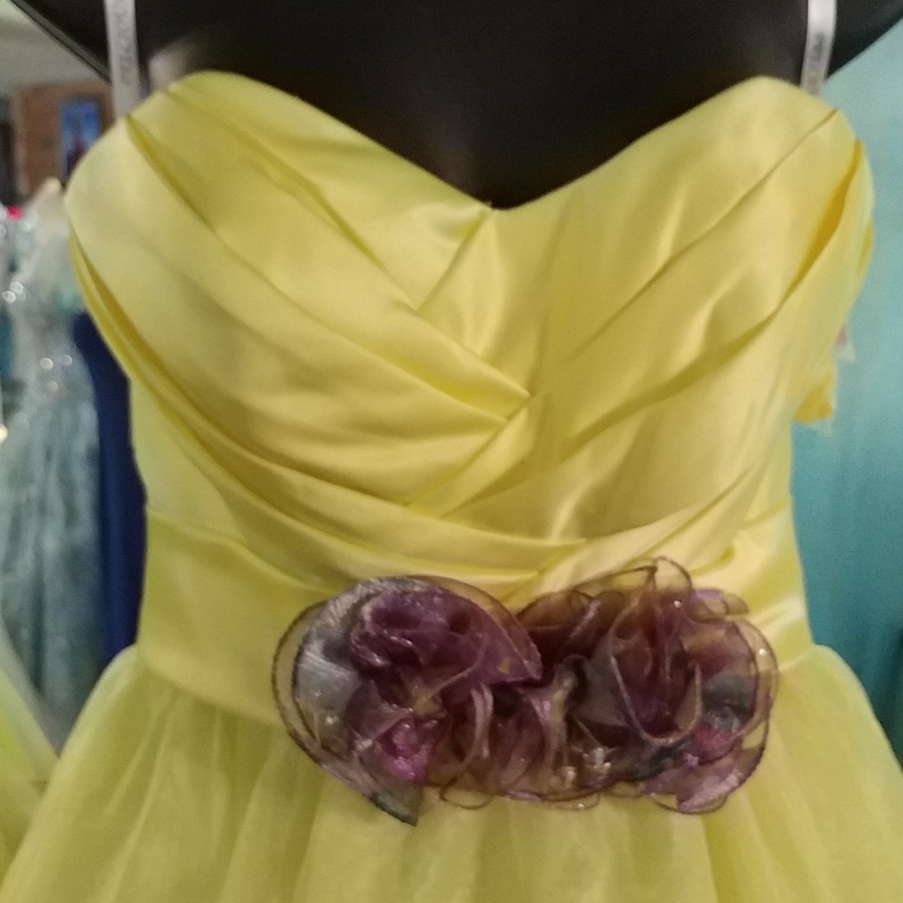 Precious Formals Yellow Dress - Picture 2 of 6